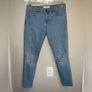 VANS blue distressed skinny jeans! Size 29